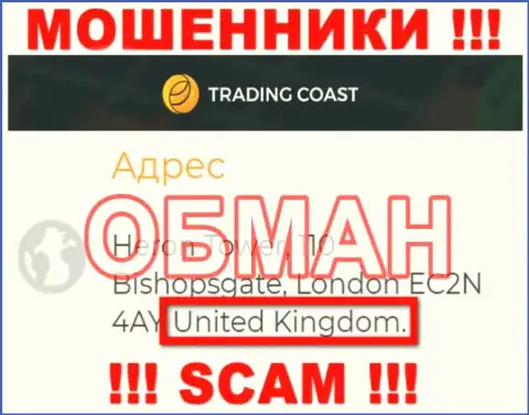 Реальную инфу о юрисдикции Trading-Coast Com на их официальном сайте Вы не отыщите