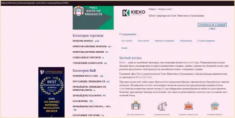 Статья про Форекс дилинговый центр Kiexo Com размещена на сервисе directory financemagnates com