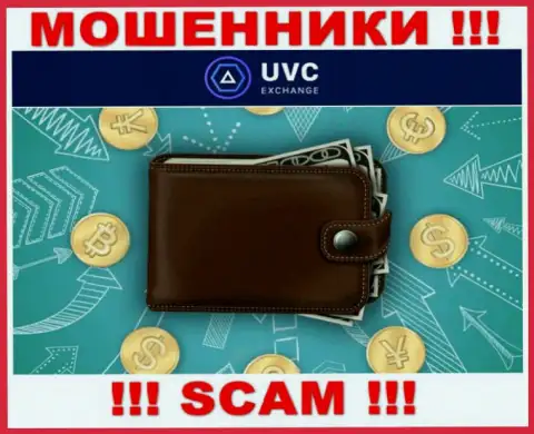 Крипто кошелек - конкретно в таком направлении оказывают услуги лохотронщики UVC Exchange