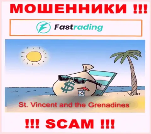 Оффшорные internet-кидалы FasTrading Com прячутся здесь - Сент-Винсент и Гренадины