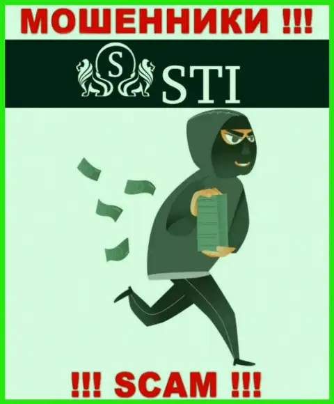 Взаимодействуя с компанией STI, Вас рано или поздно раскрутят на погашение комиссий и лишат денег - internet кидалы