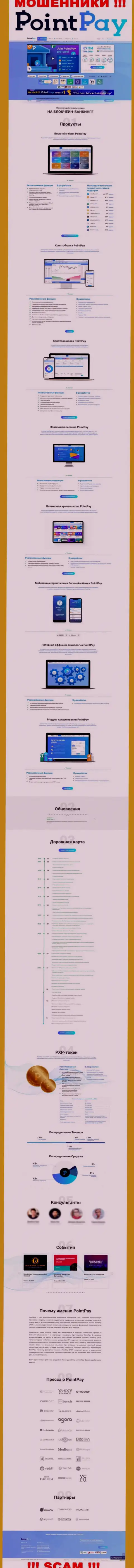 Обзор официального интернет-ресурса мошенников PointPay Io