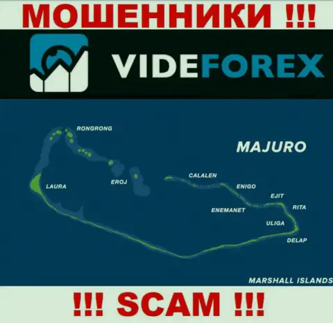 Организация Вайд Форекс имеет регистрацию довольно далеко от обманутых ими клиентов на территории Majuro, Marshall Islands