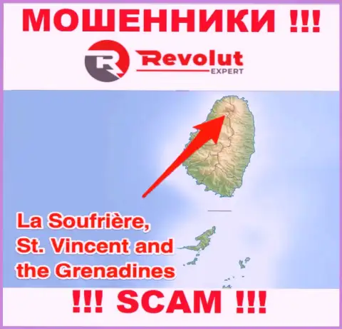 Организация Револют Эксперт это internet-мошенники, базируются на территории Сент-Винсент и Гренадины, а это оффшорная зона